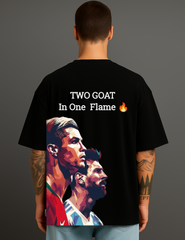 Atraye Two Goat In One Flame Oversize Tee