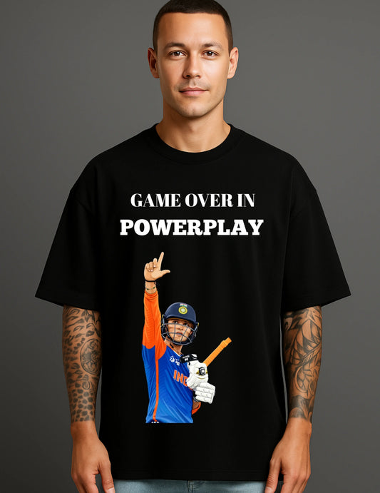 Atraye AVI Powerplay Mode Heart Oversized Tee