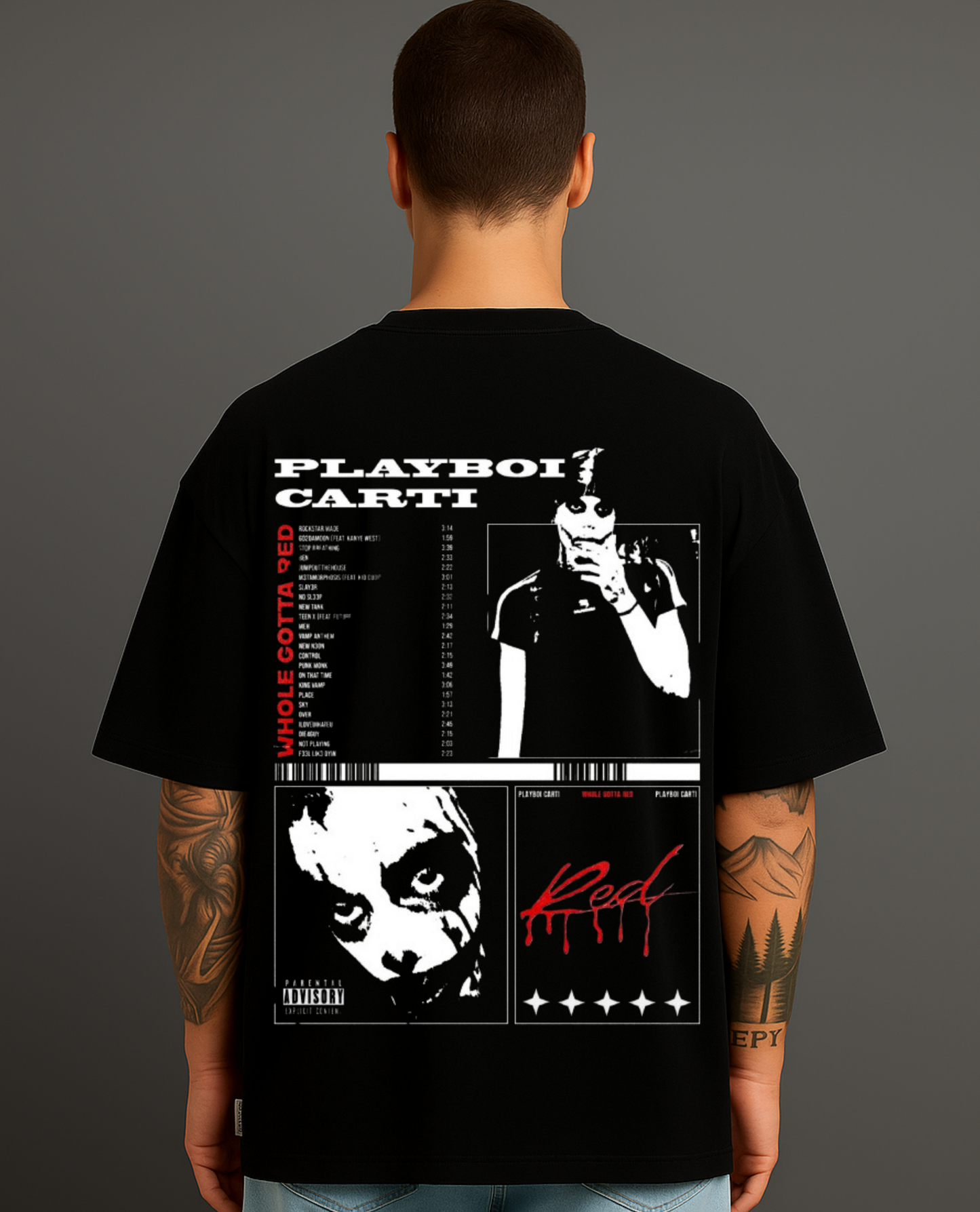 Atraye Play Boi Carti Oversize T shirt