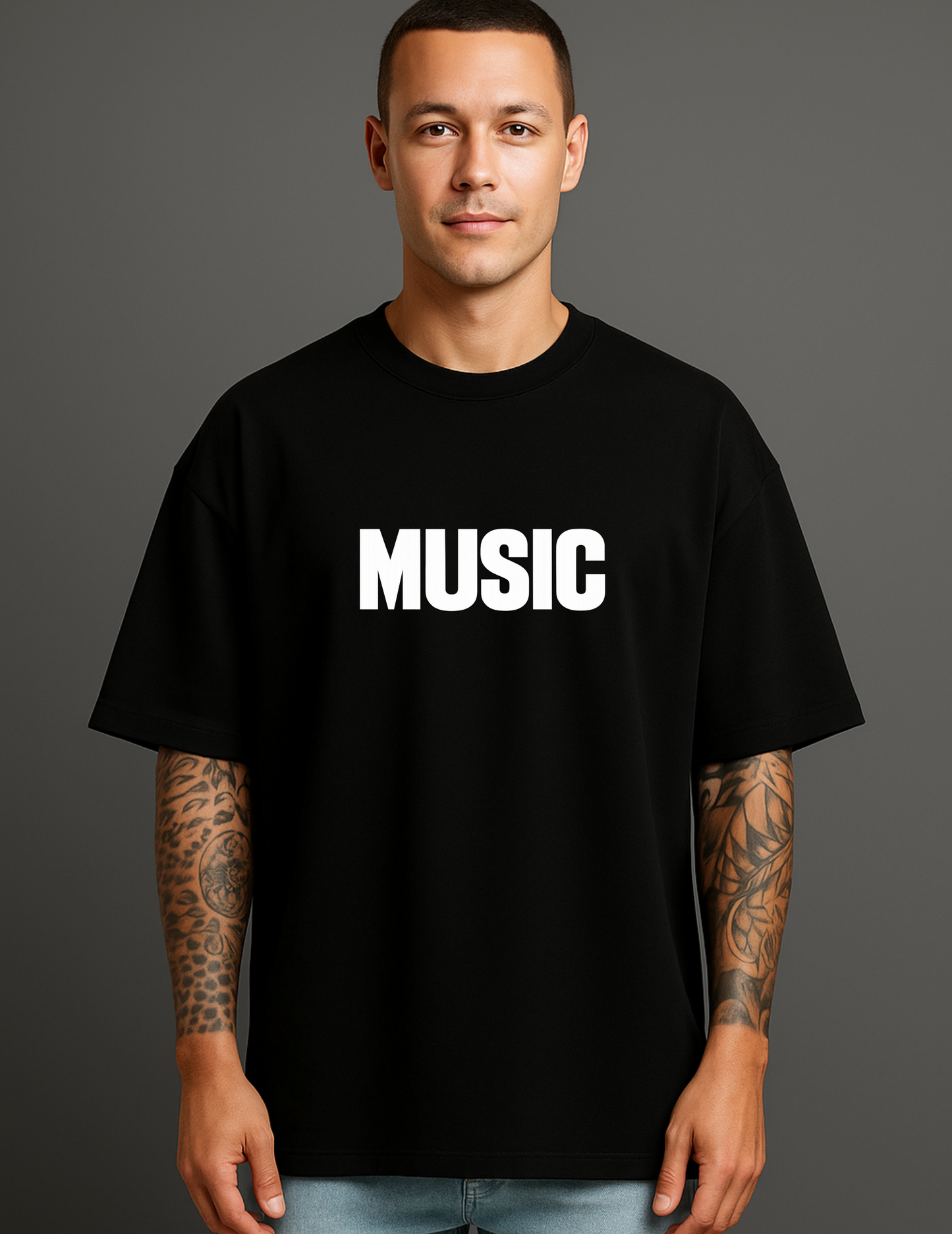 Atraye Music Mode Oversize T shirt