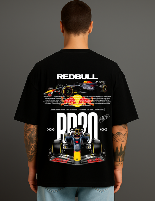 Atraye Red Bull Racing  Oversize T shirt for Car Lover