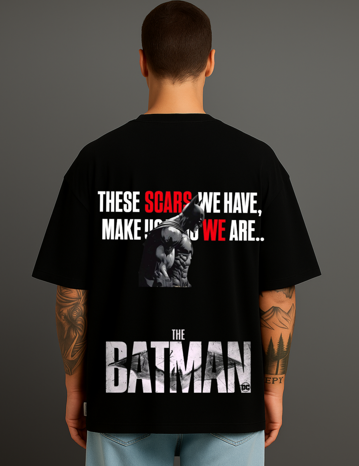 Atraye Broken But Strong – Batman Oversize Tee