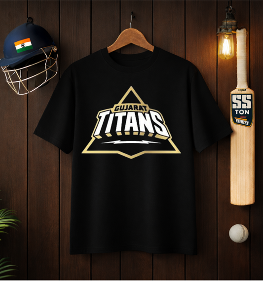 Atraye Titan Mode – Gujarat Logo Oversized Tee
