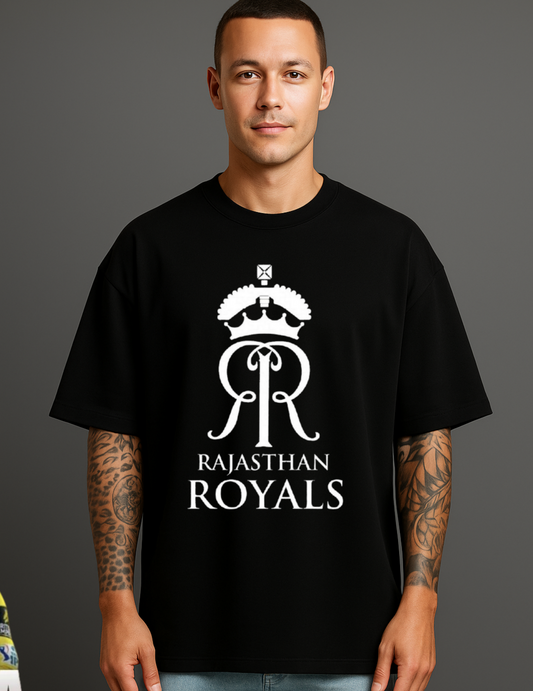 Atraye Royal Blood – Rajasthan Logo Oversized Tee
