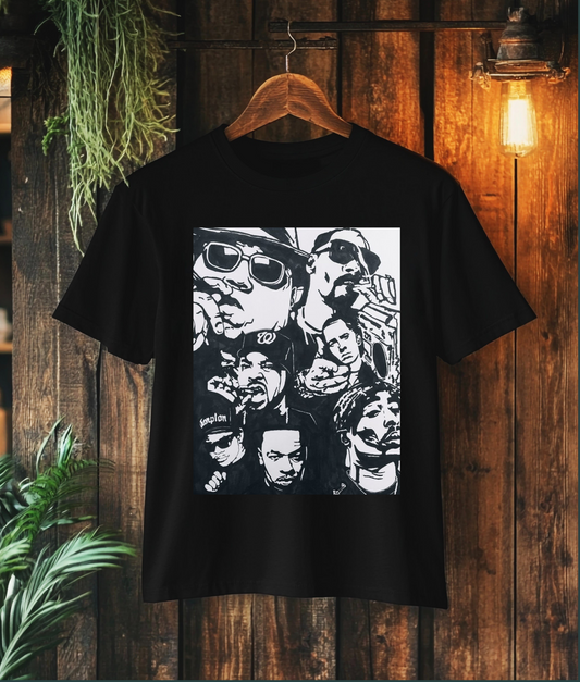 Atraye Black AMP  Oversize T shirt