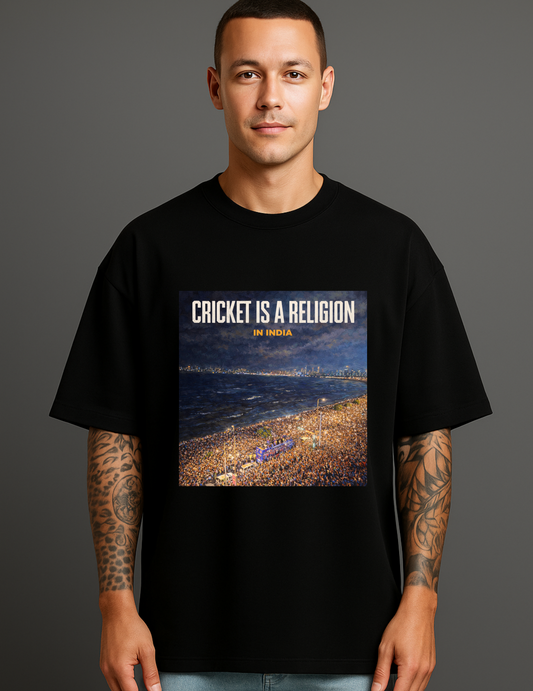 Atraye India's Religion Oversized Tee
