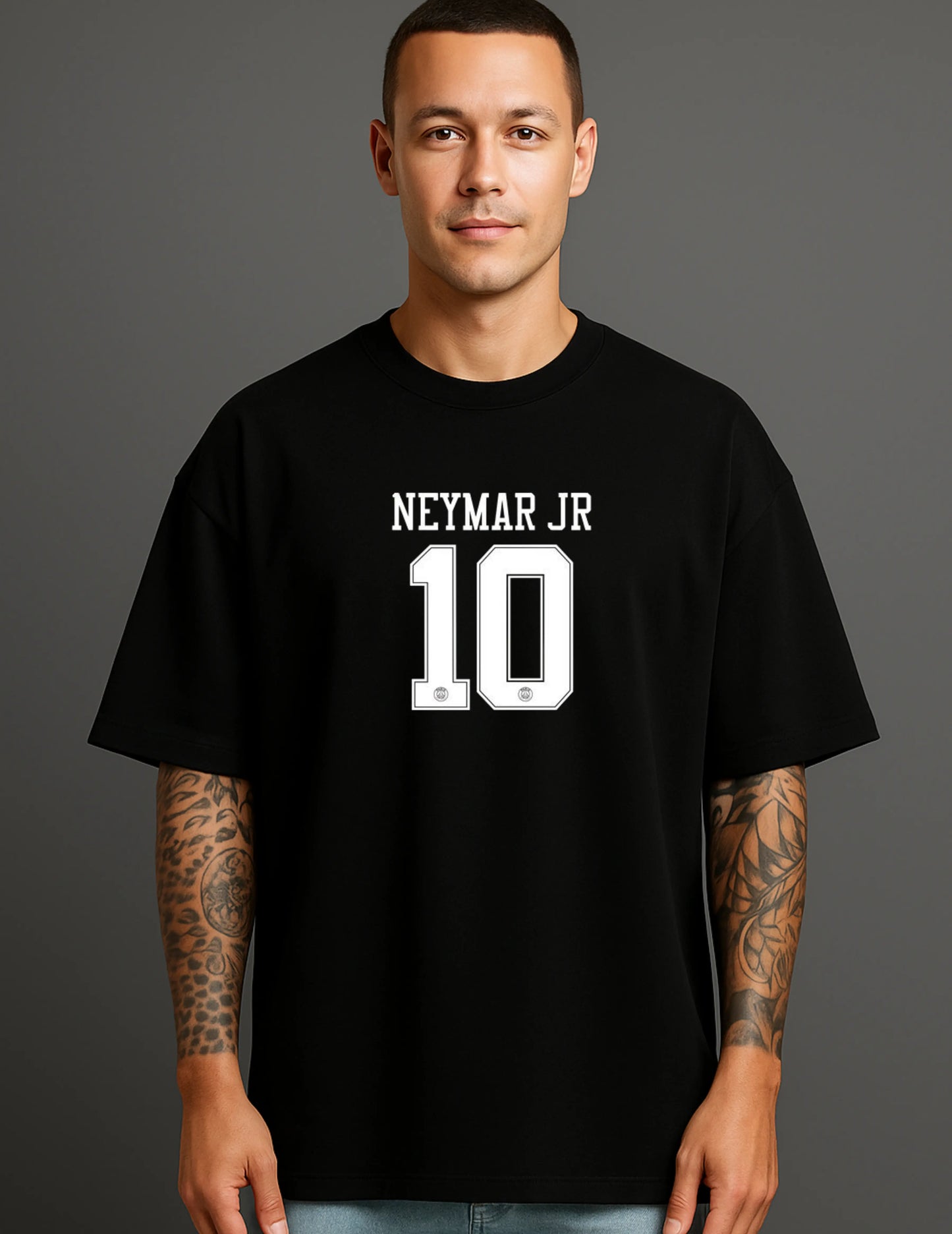 Atraye Brazilian Star -11 goal Machine Oversize Tee